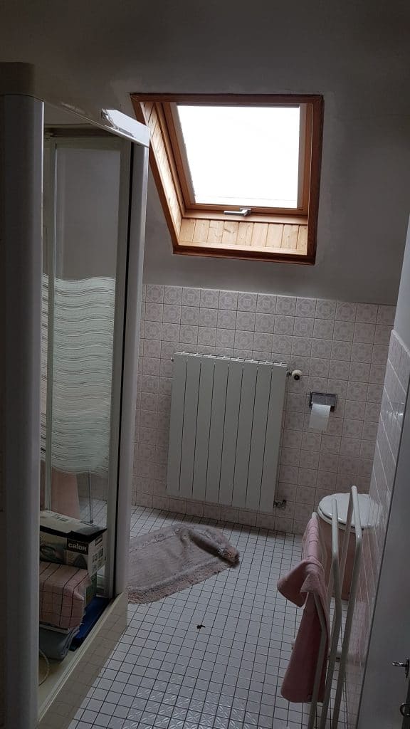 rénovation d'une maison de ville à Wolfisheim - salle de bain avant travaux