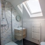 rénovation d'une maison de ville à Wolfisheim - salle de bain avec douche et WC