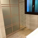 Douche à l'italienne - rénovation de salle de bain à Saint Joseph de Rivière