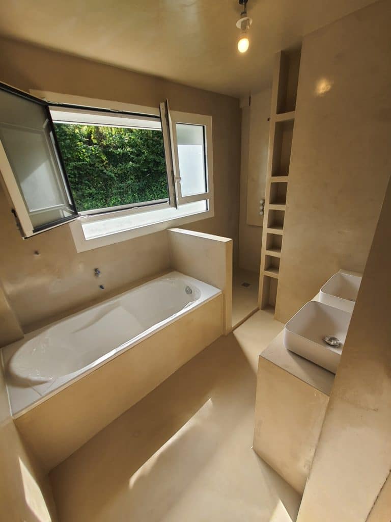 rénovation d'une salle de bain à Bilieu - vue d'ensemble