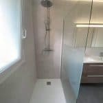 rénovation d'une salle de bain à Lanester - douche à l'italienne
