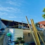 rénovation d'une toiture à Longuenesse - pendant travaux de rénovation