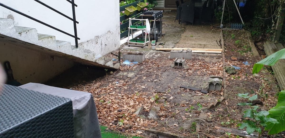 Avant travaux - Création d'une terrasse à Hendaye par illiCO travaux