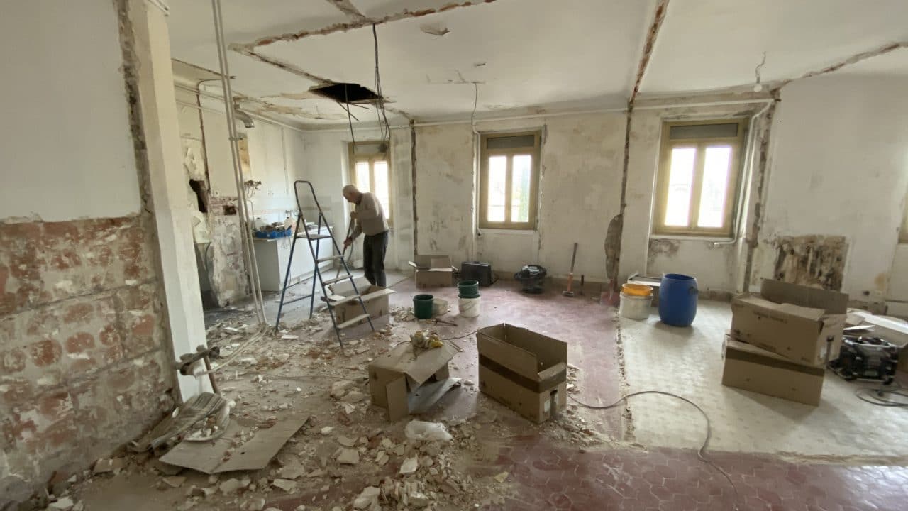 rénovation et aménagement d'un appartement à Avignon - avant travaux de rénovation