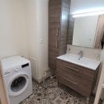 rénovation d'un appartement à Rouen - salle de bain avec sol et meubles