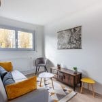 Coin salon - Rénovation d'un appartement à Grenoble par illiCO travaux
