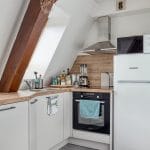 rénovation complète d'un appartement à Strasbourg - cuisine avec électroménager