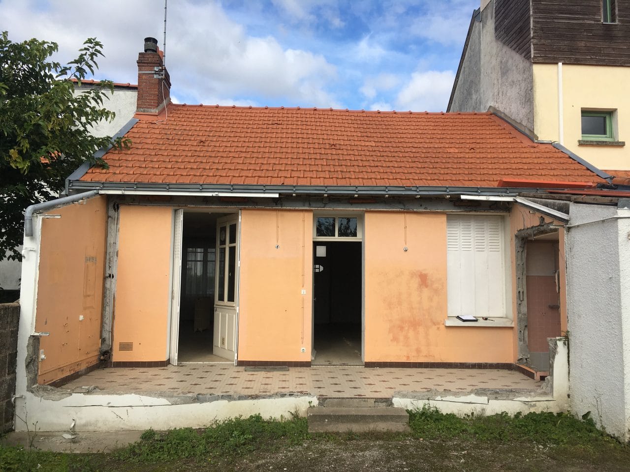 rénovation complète d'une maison de ville à Nantes - avant travaux de rénovation
