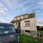 rénovation partielle d'une maison néo-bretonne Lanrivoaré - maison extérieure