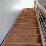 aménagement de combles à Villiers-le-Morhier - escalier pour accéder aux combles