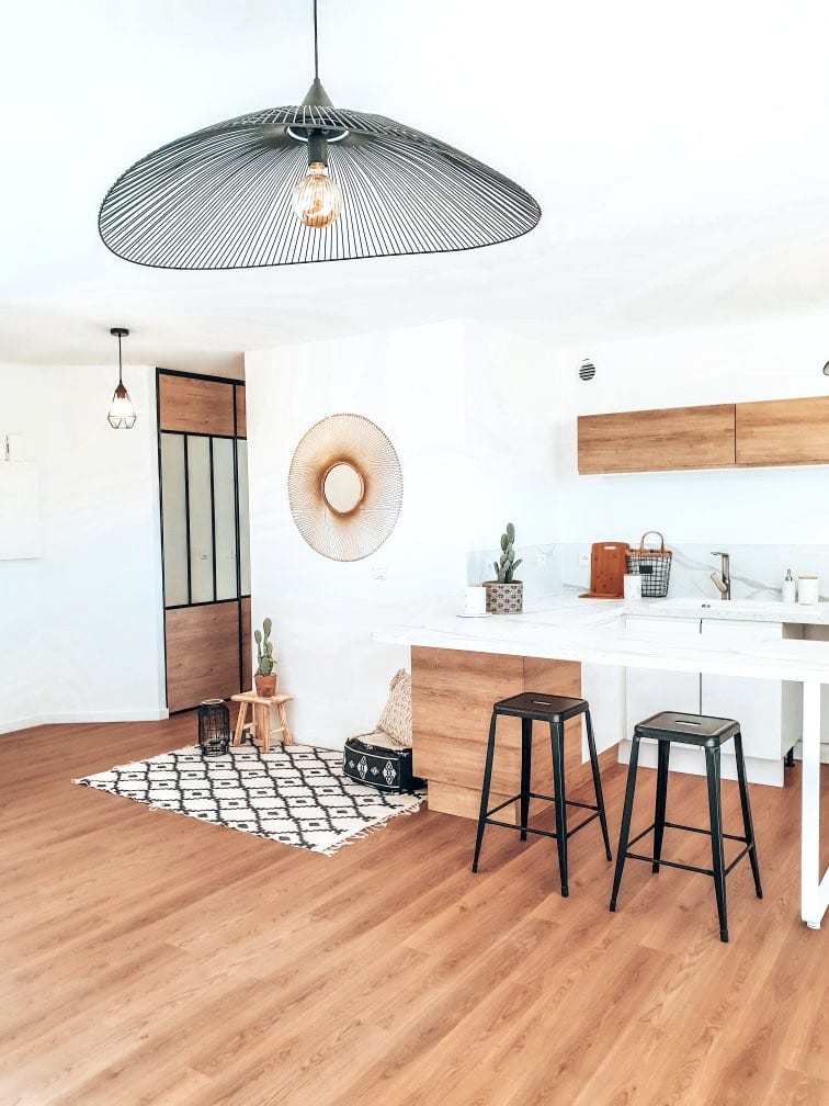 rénovation d'un appartement à Montpellier - cuisine et entrée