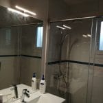 rénovation complète d'une salle de bain à Challet - douche