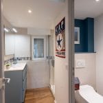Salle de bain rénovée - Rénovation d'une maison à Plozévet dans le Finistère