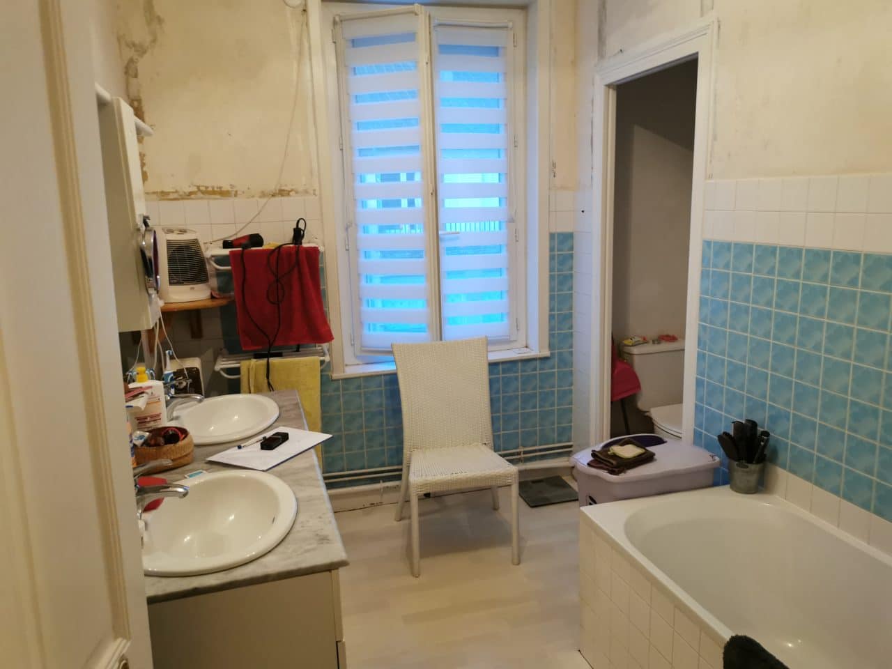 rénovation d'une salle de bain à Brive-la-Gaillarde - avant travaux de rénovation