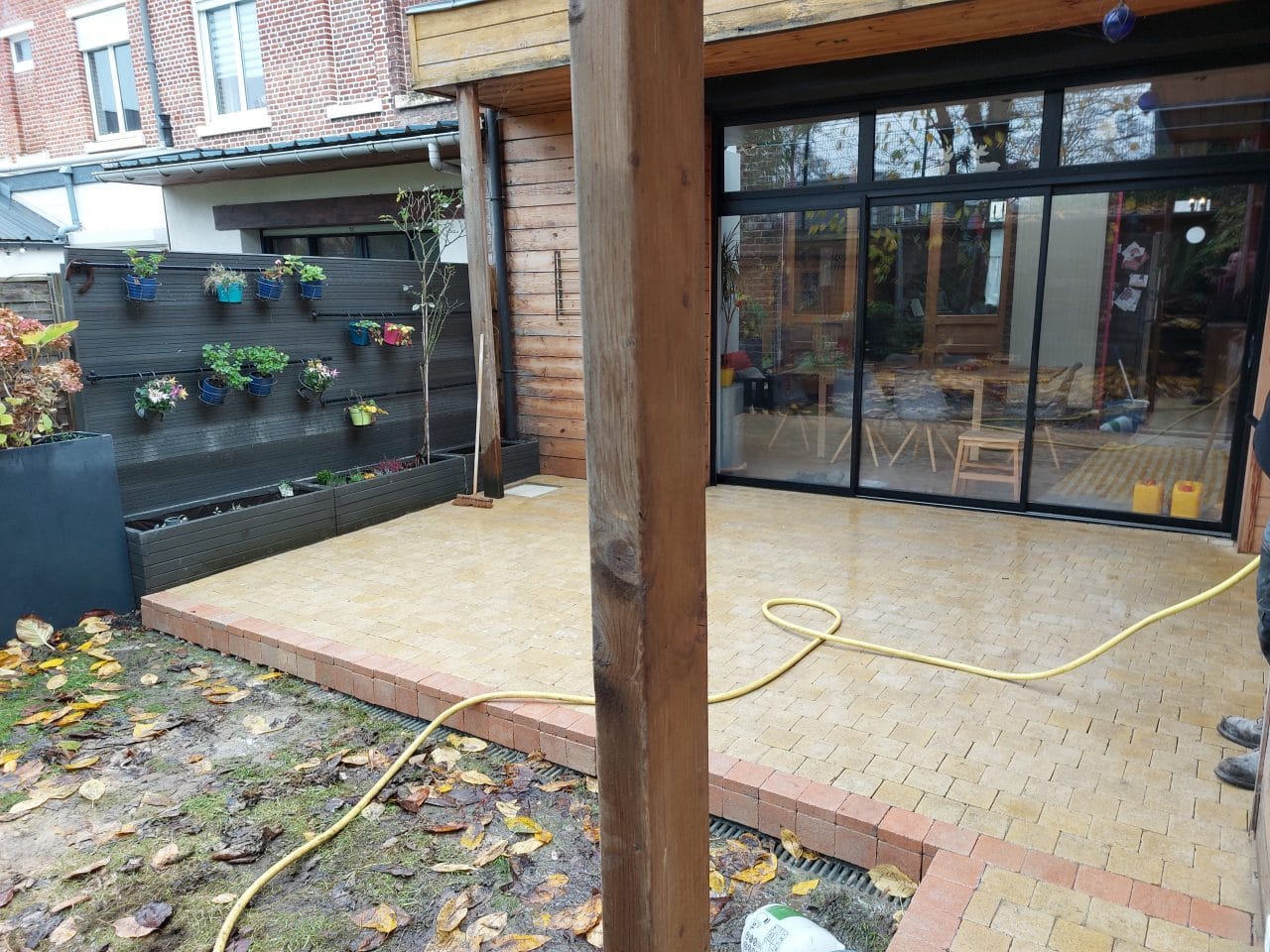 rénovation d'une terrasse à Lille - vue d'ensemble