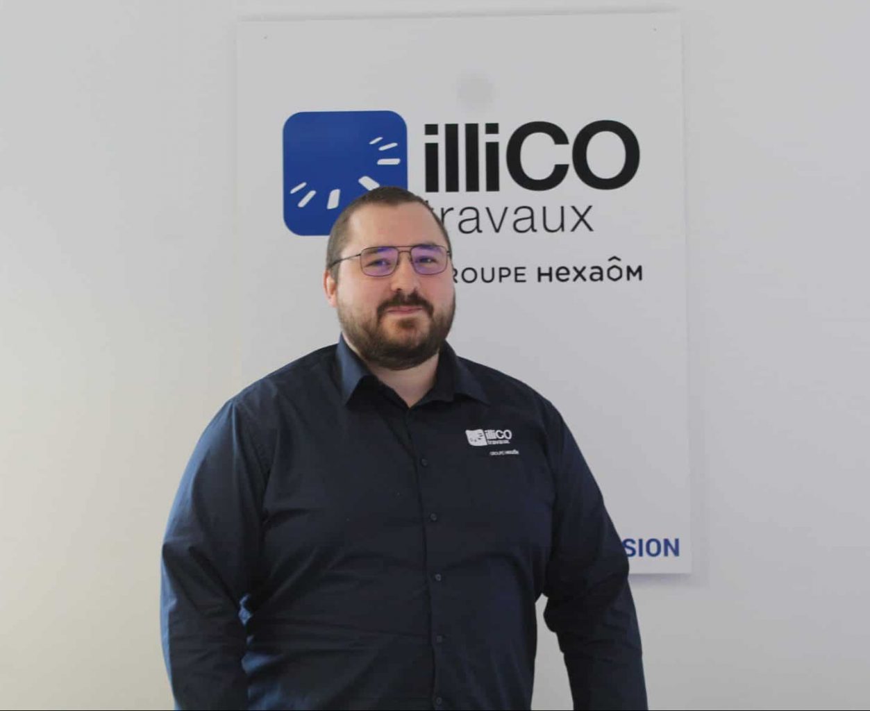 Matthieu Kost responsable de l'agence locale illiCO travaux Chaumont