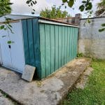 rénovation d'un abri de jardin à Moulidars - avant travaux d rénovation abris de jardin en tôle