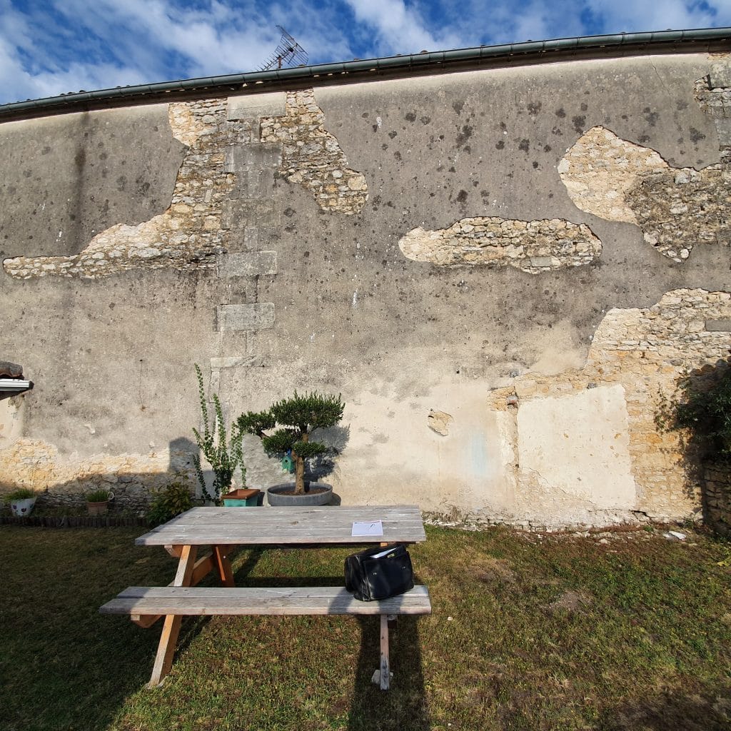 rénovation d'une façade d'une maison à Cognac - avant travaux de rénovation