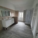 Nouvel agencement de salle de bain - Rénovation d’un immeuble à Cognac