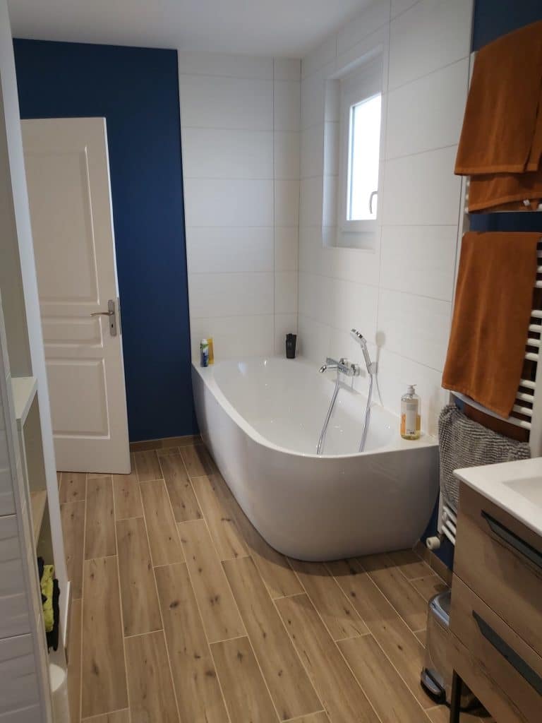 rénovation d'une salle de bain à Niort - baignoire