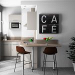 Coin repas - Rénovation d'un studio à Agen