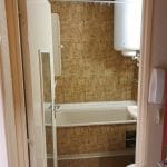 Salle de bain avant travaux - Rénovation d'un studio à Agen