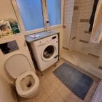 création d'une salle de bain à Paris 12e - machine à laver