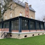 Vue générale de l'extension - Extension et rénovation d'une maison d'exception à Garches