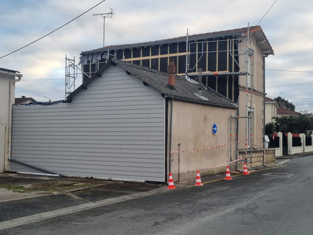 isolation d'une maison à Niort - pendant travaux de rénovation