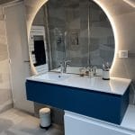 rénovation d'appartement à Orléans - salle de bain avec meuble vasque