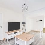 Salon télé - Rénovation d'un appartement au Mans en vue d'une colocation