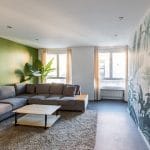 Salon rénové - Rénovation d'un appartement à Saint Etienne en vue de sa mise en colocation