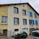 rénovation extérieure d'une maison à La Mulatière - façade avant travaux de rénovation