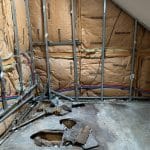 Sol endommagé - Rénovation d'une salle de bain à Villenave d'Ornon