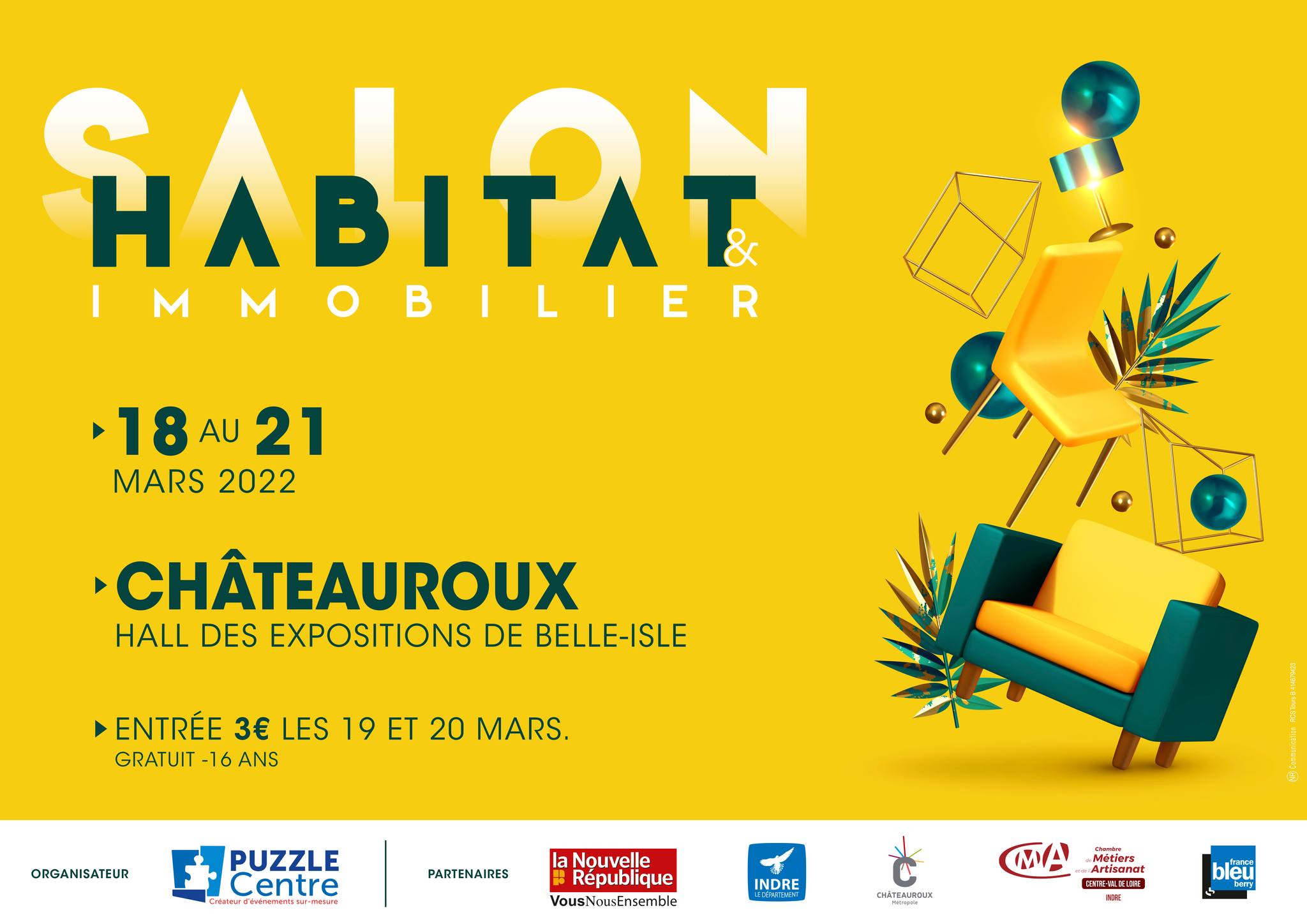 Salon de l’Habitat & de l’Immobilier de Châteauroux, du 18 au 21 mars 2022