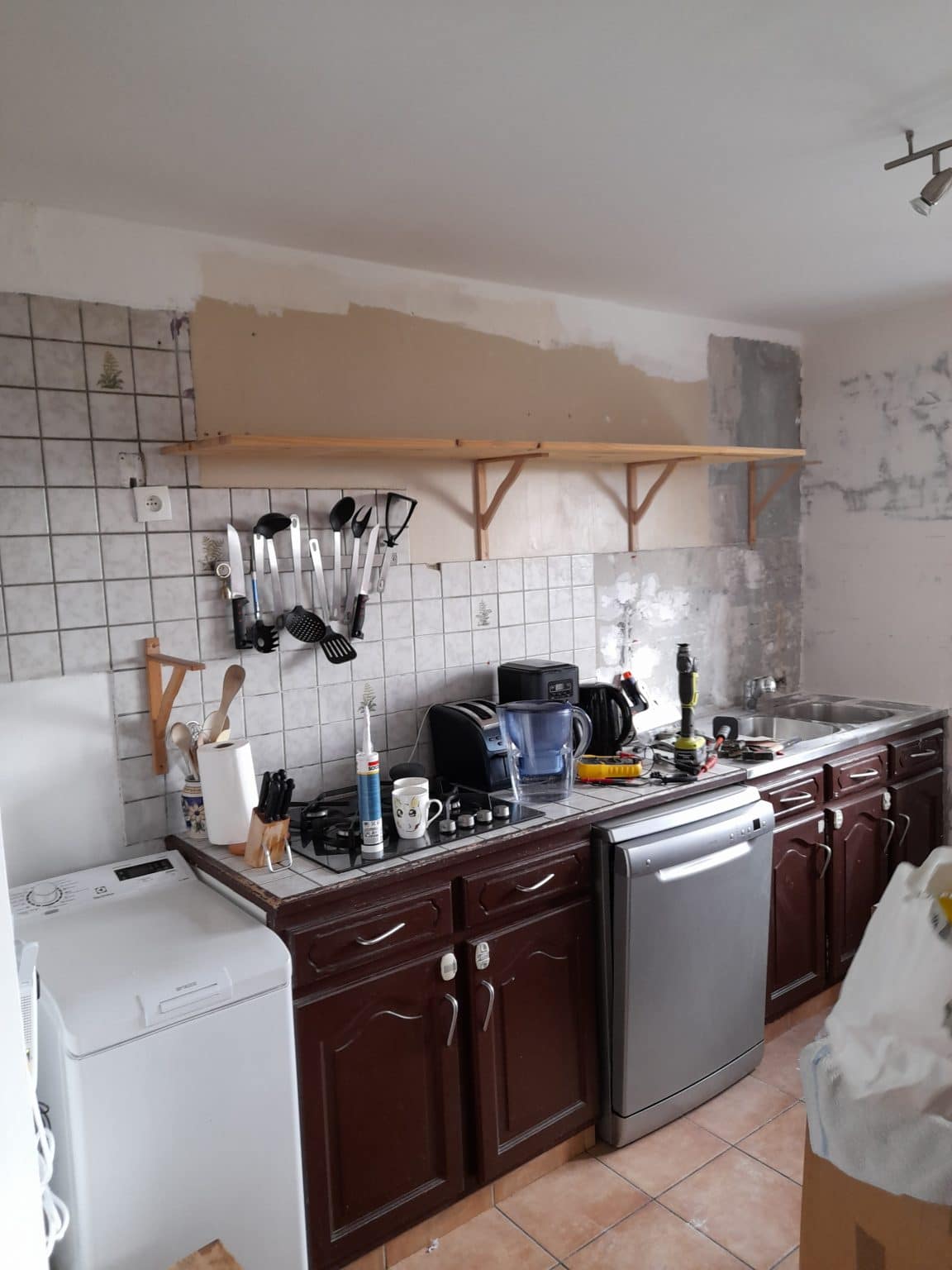 Rénovation de la plomberie dans une cuisine à Toufflers (59)