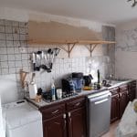 rénovation de la plomberie d'une cuisine à Toufflers - avant travaux