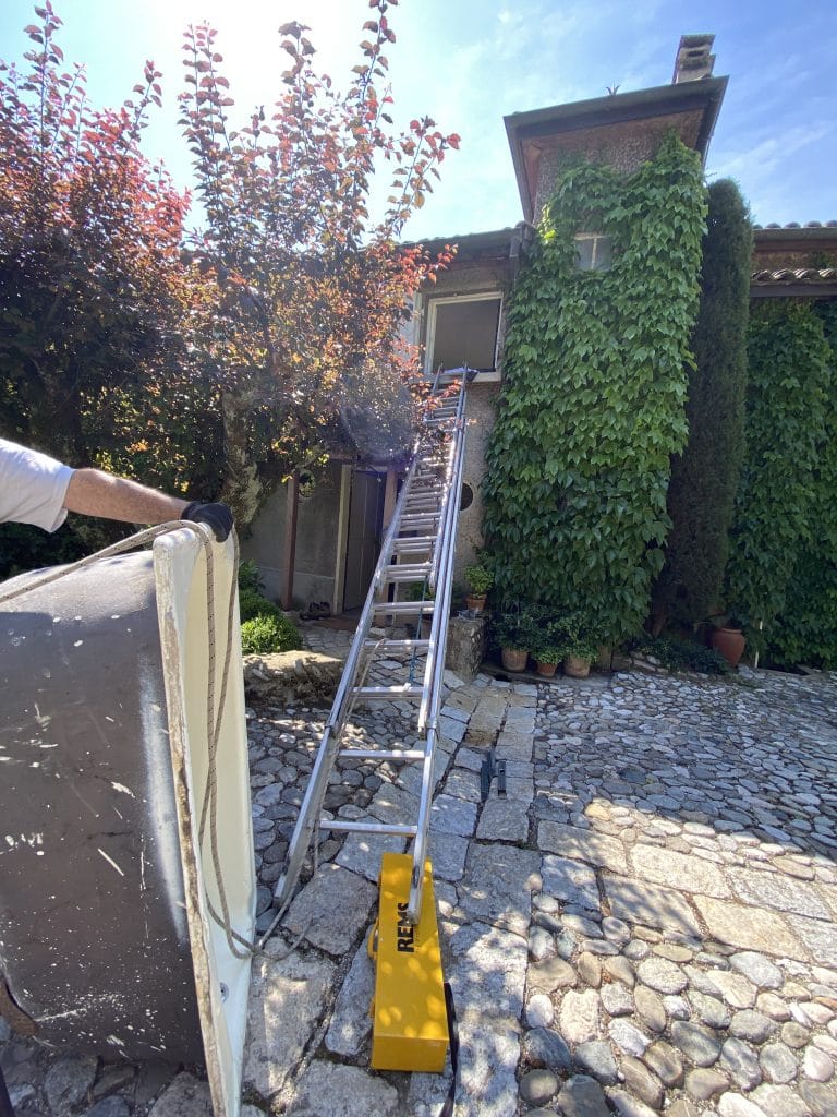 rénovation d'une salle de bain à Seyssinet-Pariset - pendant travaux de rénovation