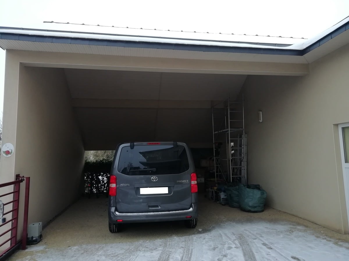 Garage avant travaux - aménagement d'un garage à Fougères