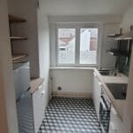 Rénovation complète d’un appartement à Lille - vue sol cuisine