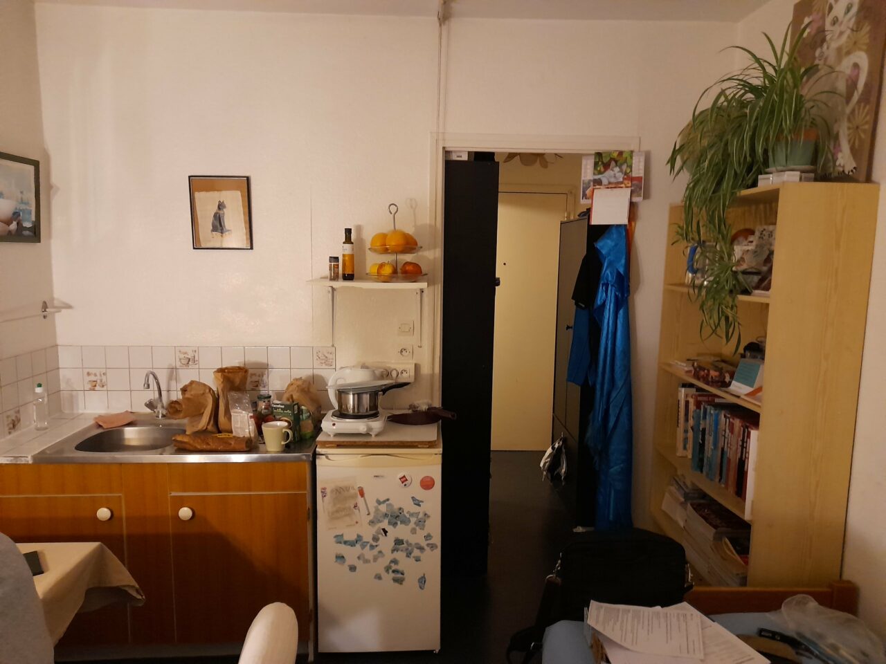 rénovation d'intérieur d'un appartement à Lille - cuisine avant travaux de rénovation