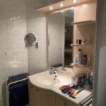 Rénovation d’une salle de bain à La Wantzenau - lavabo ancien