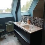 rénovation salle de bain, pose faïence - Lorient