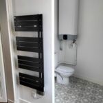 rénovation d'un appartement à Châtellerault - salle de bain et sèche serviette