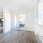 rénovation appartement à Montpellier séjour cuisine terrasse