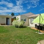 Vue depuis le jardin - Création d'une chambre parentale dans une extension à Eysines