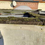 Rénovation de toiture plate et isolation intérieure Roubaix - toiture endommagée