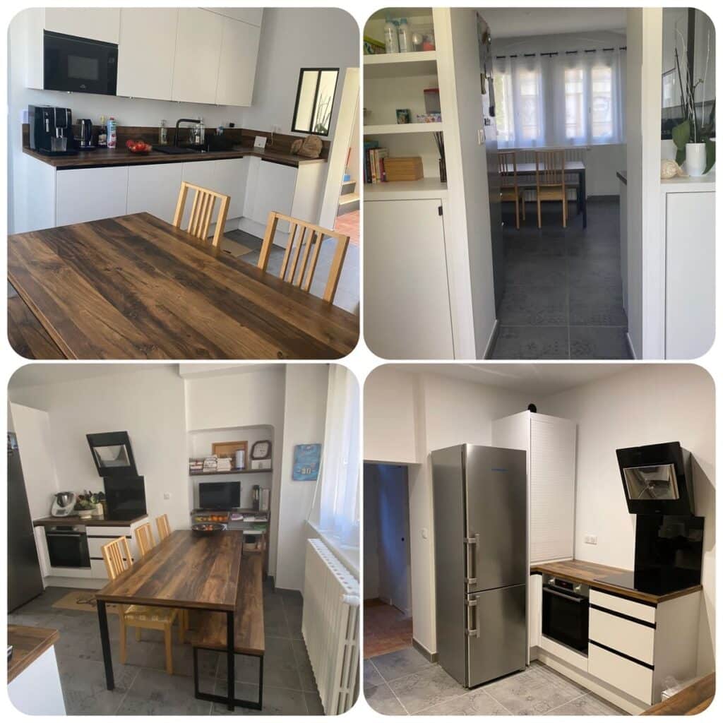 Avant / après rénovation de maison à Vannes