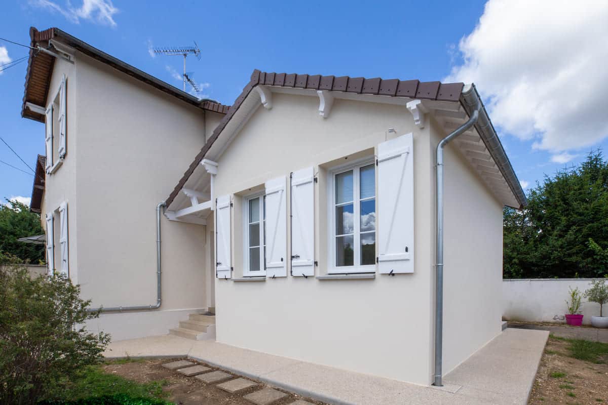 Construction d'une extension de maison à Vernon - vue extérieur