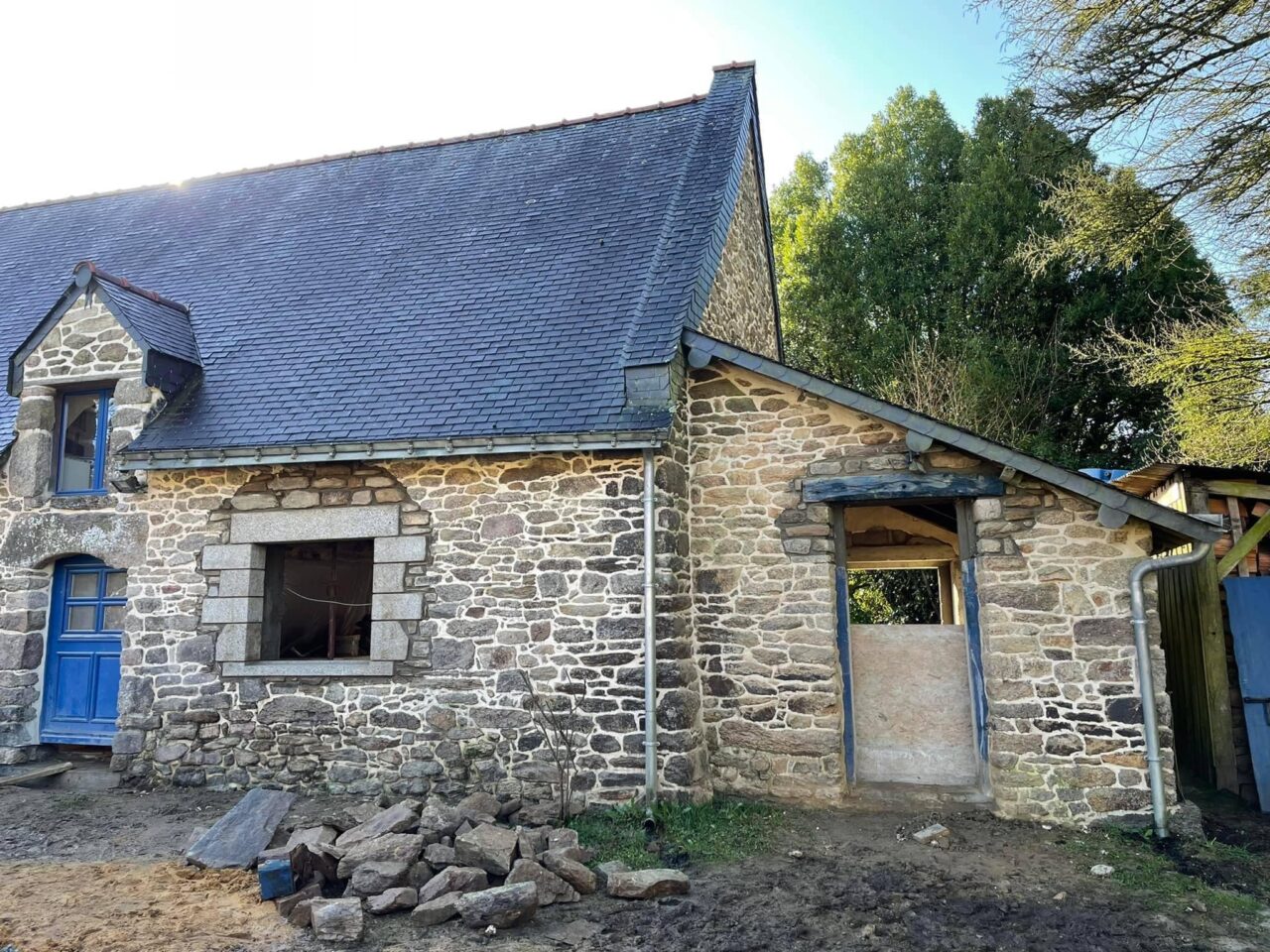 Rénovation partielle de maison à La Chapelle-Neuve (56)